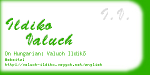 ildiko valuch business card
